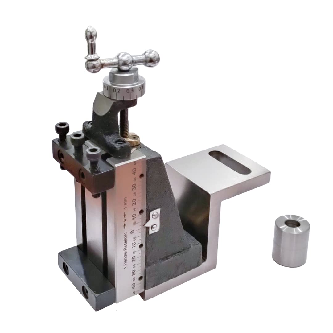 Mini Vertical Milling Slide for Mini Lathe Machine - Z Type Angle Plate Mount with Clamp | Precision Metalworking, DIY Projects & Small Part Machining