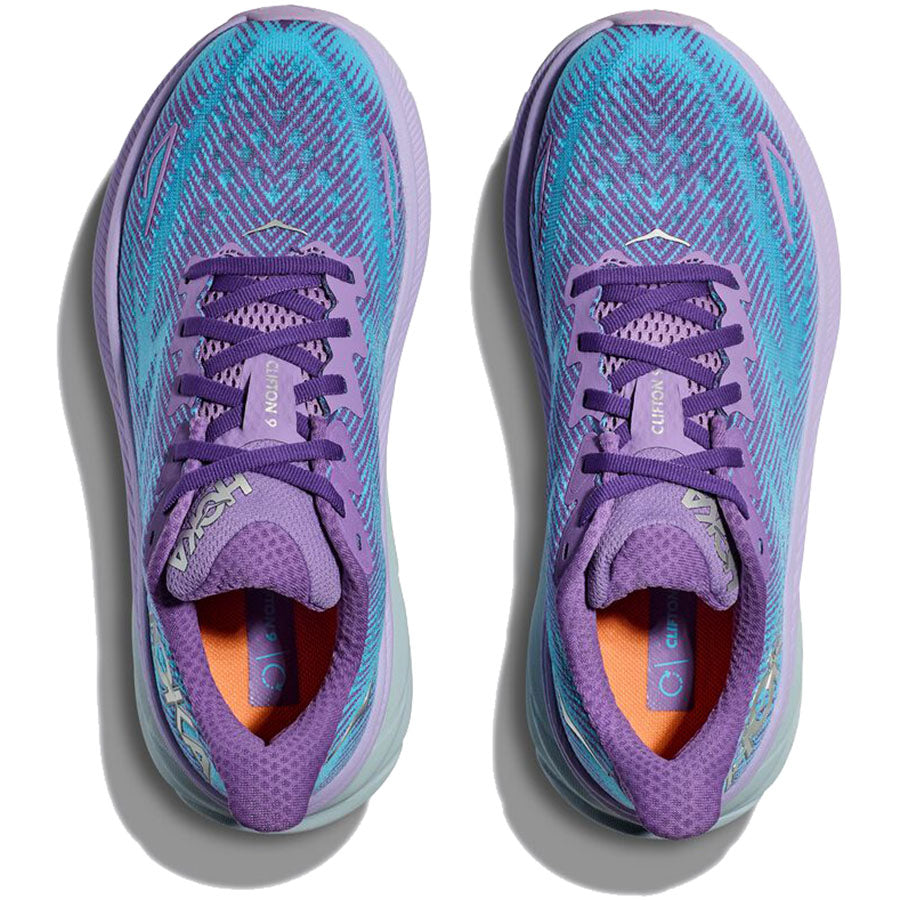 HOKA Women's Clifton 9 Running Shoes - Lightweight Cushioned Sneakers for Road Running, Walking & Gym Workouts - Perfect for Marathon Training, Jogging & Everyday Comfort