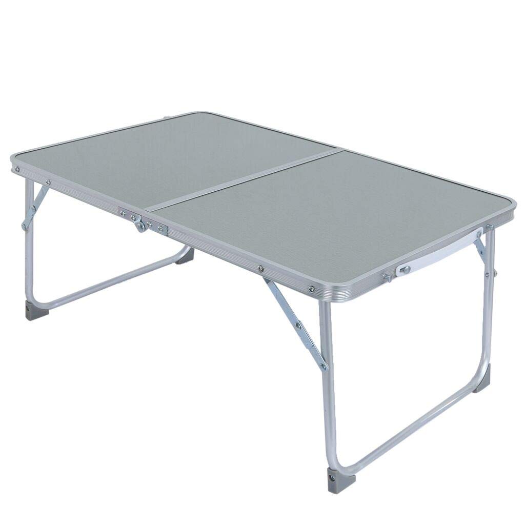 VEFSU Foldable Portable Laptop Desk - Large Bed Tray with Adjustable Legs, Multifunctional Breakfast Tray & Lazy Table for Home Office, Sofa, Bed (Silver) | Ships from USA | Perfect for Working, Eating, Reading in Bed or Watching Movies on Couch