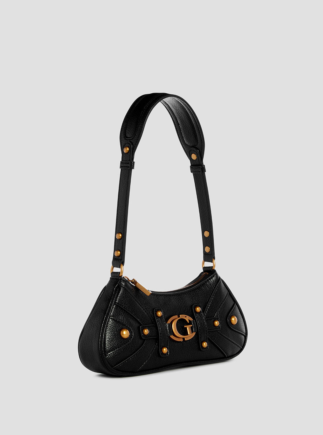 Black Leather Shoulder Bag for Women - Stylish Crossbody Purse with Adjustable Strap - Perfect for Work, Travel & Everyday Use