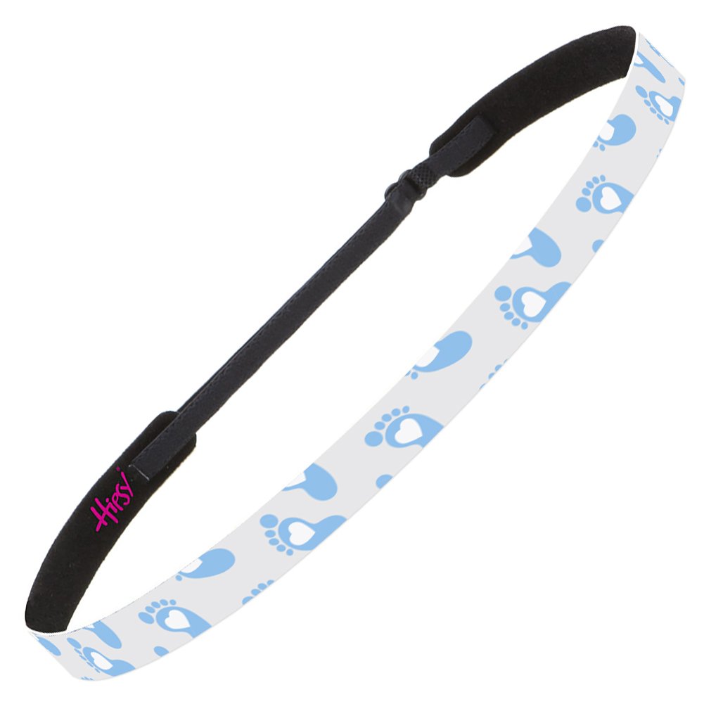 Hipsy Adjustable No-Slip Baby Gender Reveal Headbands for Women - Skinny Girl Pink & Boy Blue - Perfect for Gender Reveal Parties, Baby Showers & Maternity Photography