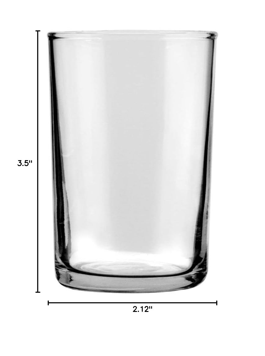 Anchor Hocking 6 oz Straight Sided Shell Seltzer Glass - Perfect for Cocktails, Mocktails & Sparkling Water - Set of 6 Barware Glasses for Home & Restaurant Use