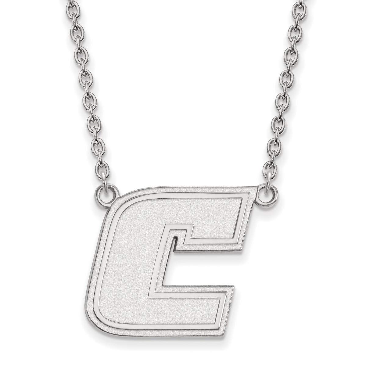 UT Chattanooga Mocs School Letter Logo Pendant Necklace in Sterling Silver - Perfect for Game Day, Alumni Gifts & College Pride Jewelry