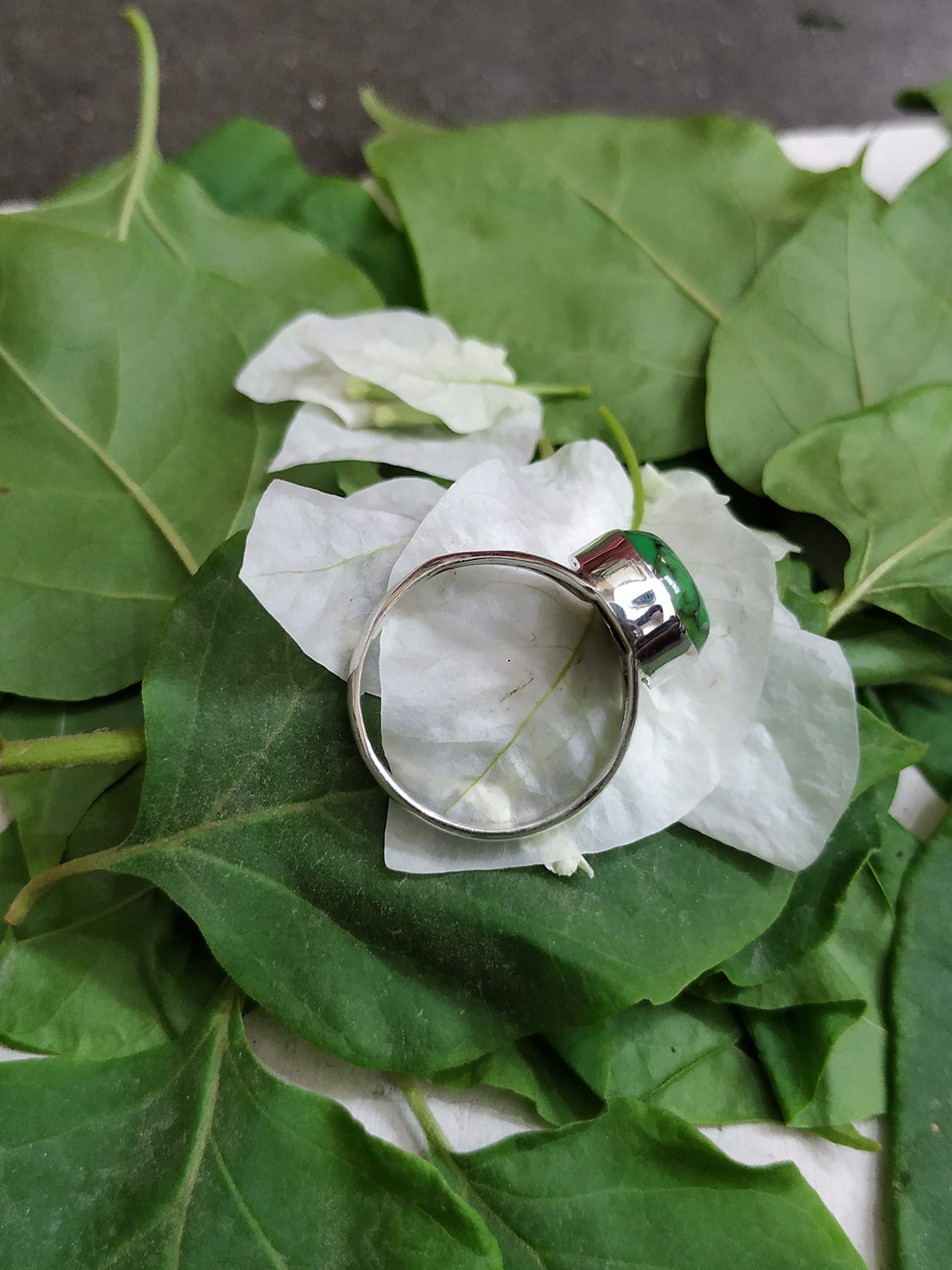 925 Sterling Silver Turquoise Ring - December Birthstone Jewelry, Handmade Dainty Midi Ring for Engagement, Promise, Bridesmaid Gift | Perfect for Western, Bohemian & Gothic Style Outfits, Everyday Wear & Special Occasions