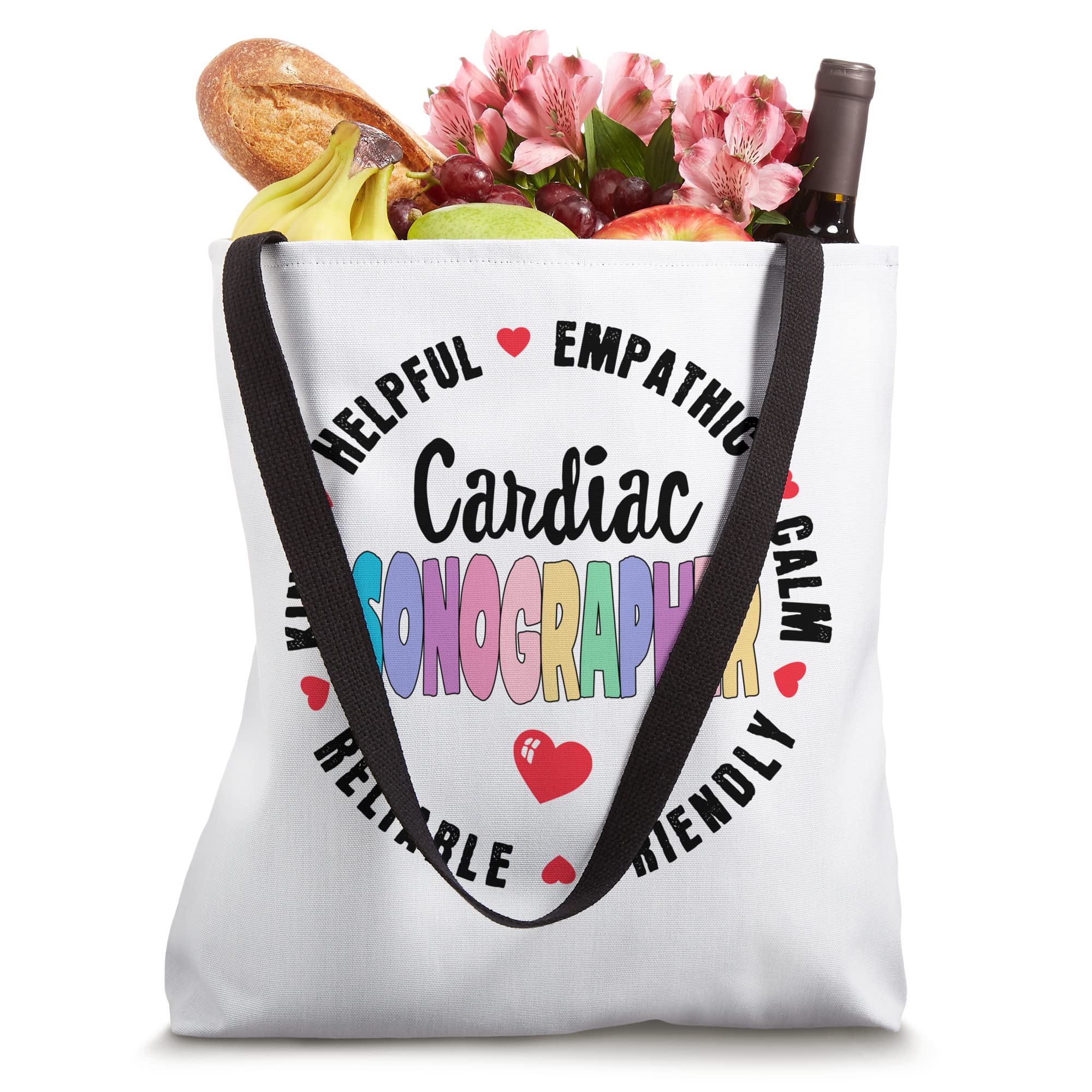 Sonographer Ultrasound Tech Medical Cardiac Sonography Squad Tote Bag - Durable & Stylish Work Bag for Medical Professionals - Perfect for Hospitals, Clinics & Healthcare Conferences