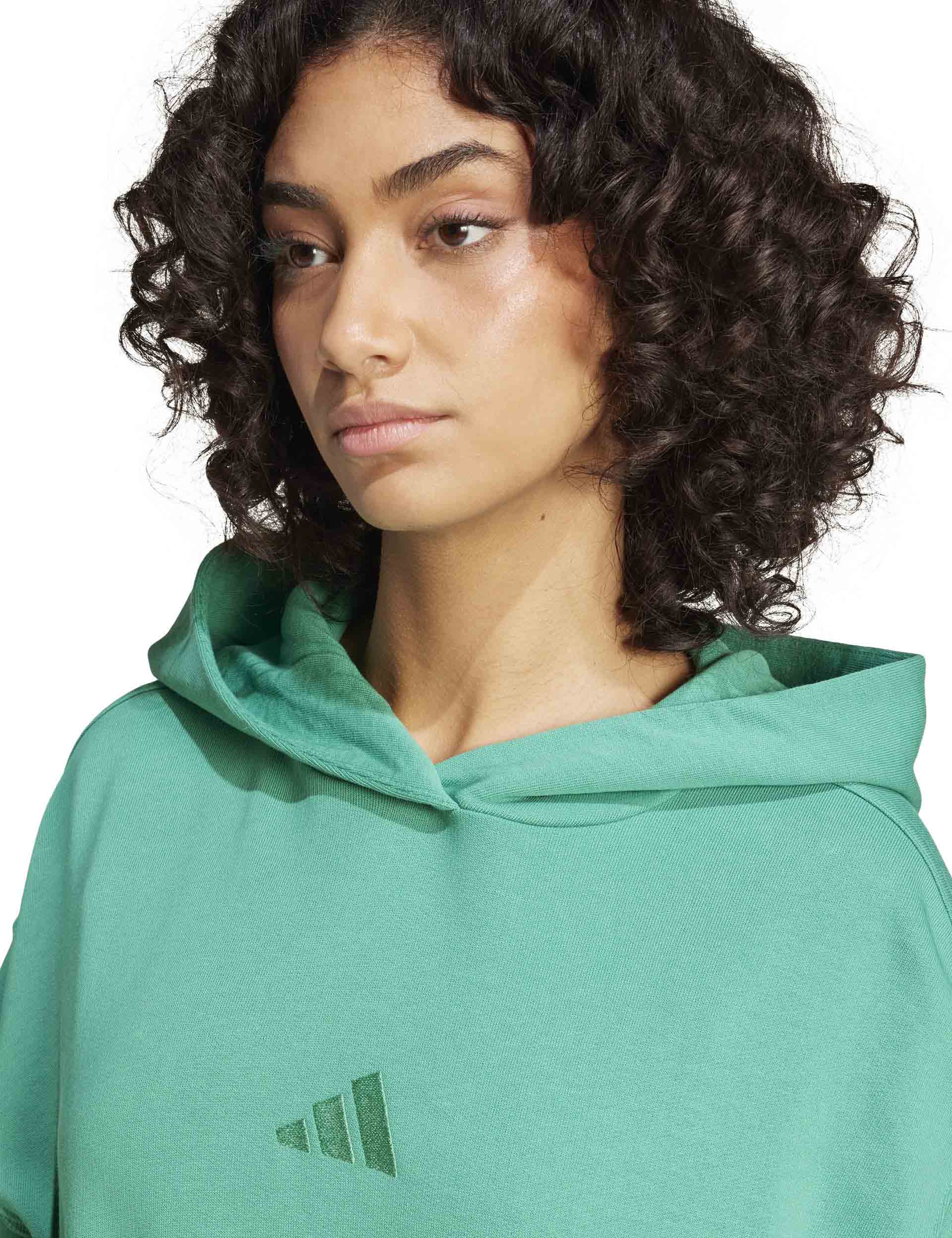 ALL SZN French Terry Loose Hoodie - Semi Court Green | Comfortable Oversized Sweatshirt for Men & Women | Perfect for Casual Wear, Lounge & Street Style