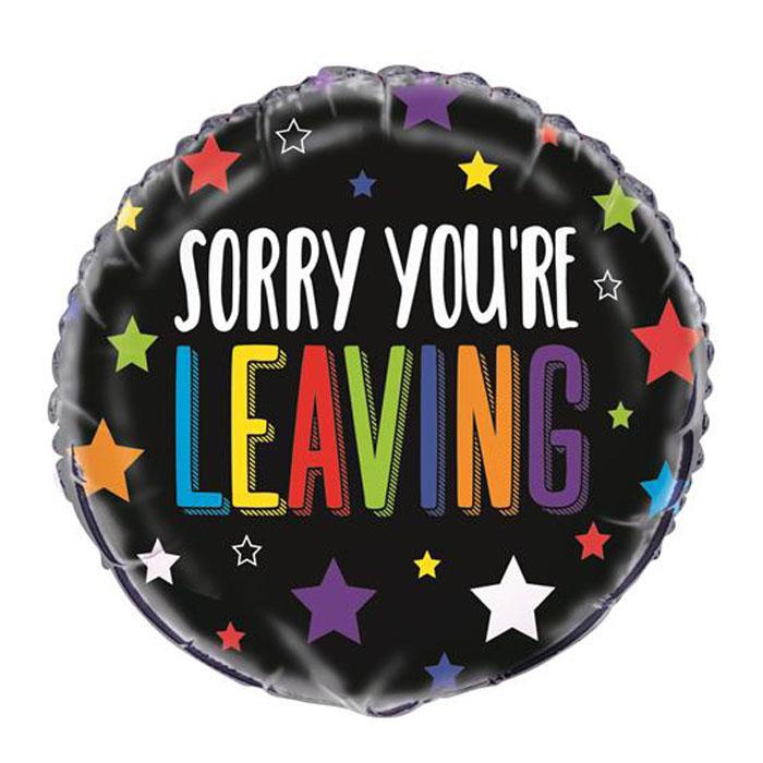 Sorry You're Leaving Foil Balloon - Goodbye Party Decorations, Farewell Gift for Friends & Colleagues - Perfect for Retirement, Moving Away & Graduation Parties
