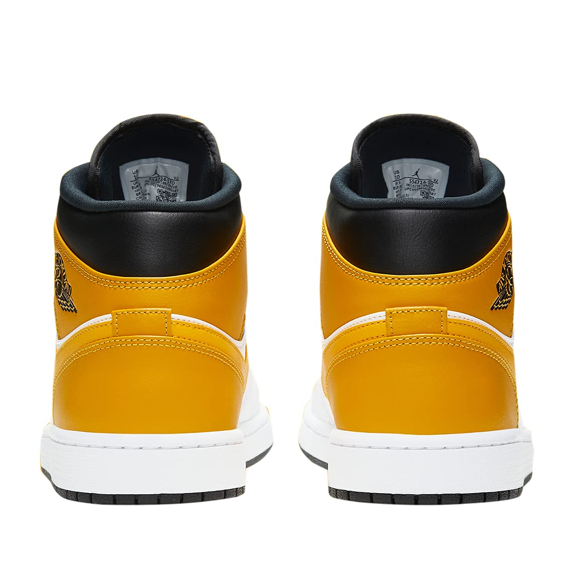 Jordan Men's Air Jordan 1 Mid Basketball Shoes - University Gold/Black-White (Size 9) | Retro Sneakers for Streetwear, Casual Outfits & Basketball Games