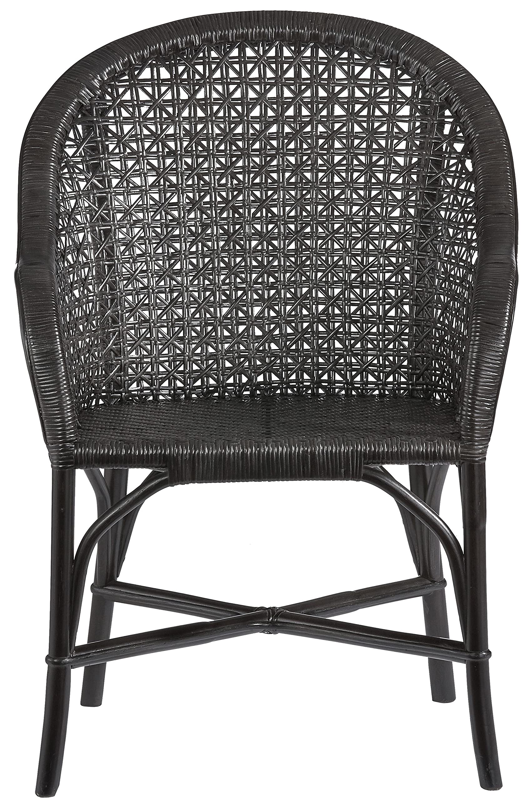 Progressive Furniture Louie Accent Arm Chair - Modern Black Upholstered Living Room Chair for Home Office, Lounge & Reading Nook