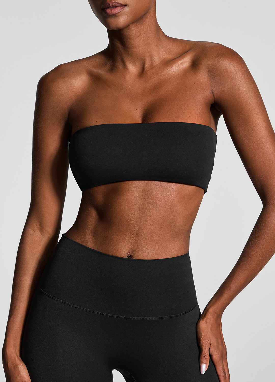 Strapless Bandeau Top for Women - Seamless Comfort Stretch Crop Tops - Perfect for Beach, Yoga & Summer Outfits