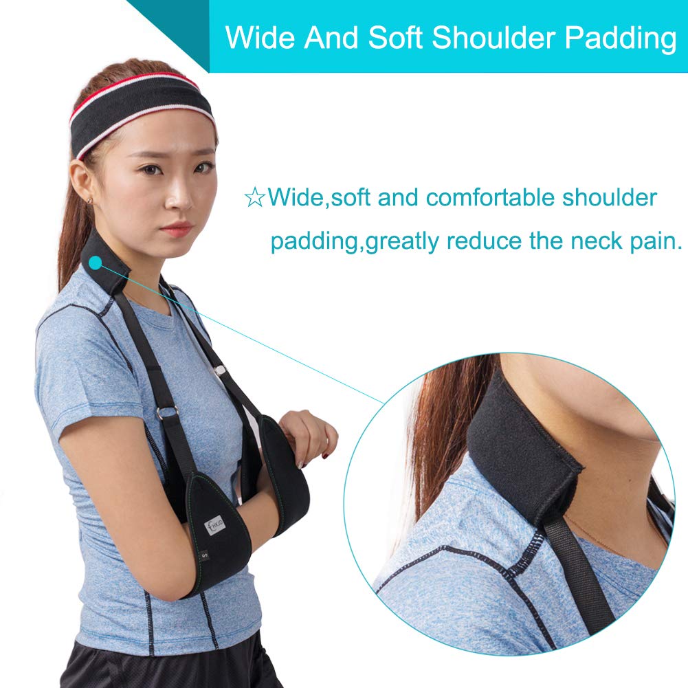 **Adjustable Triangle Arm Sling for Shoulder, Wrist & Elbow Support - Lightweight Medical Shoulder Immobilizer with Soft Padding for Broken, Fractured or Dislocated Arm - Ideal for Post-Surgery, Sports Injuries & Daily Comfort**