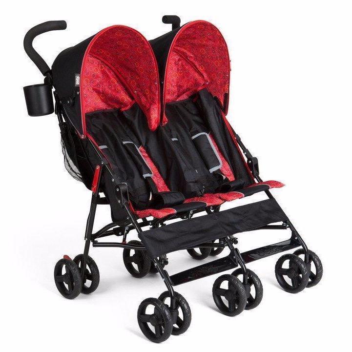 LX Side by Side Double Stroller for Twins - Lightweight & Compact Design for Easy Maneuvering - Perfect for Shopping, Travel, and Outdoor Adventures