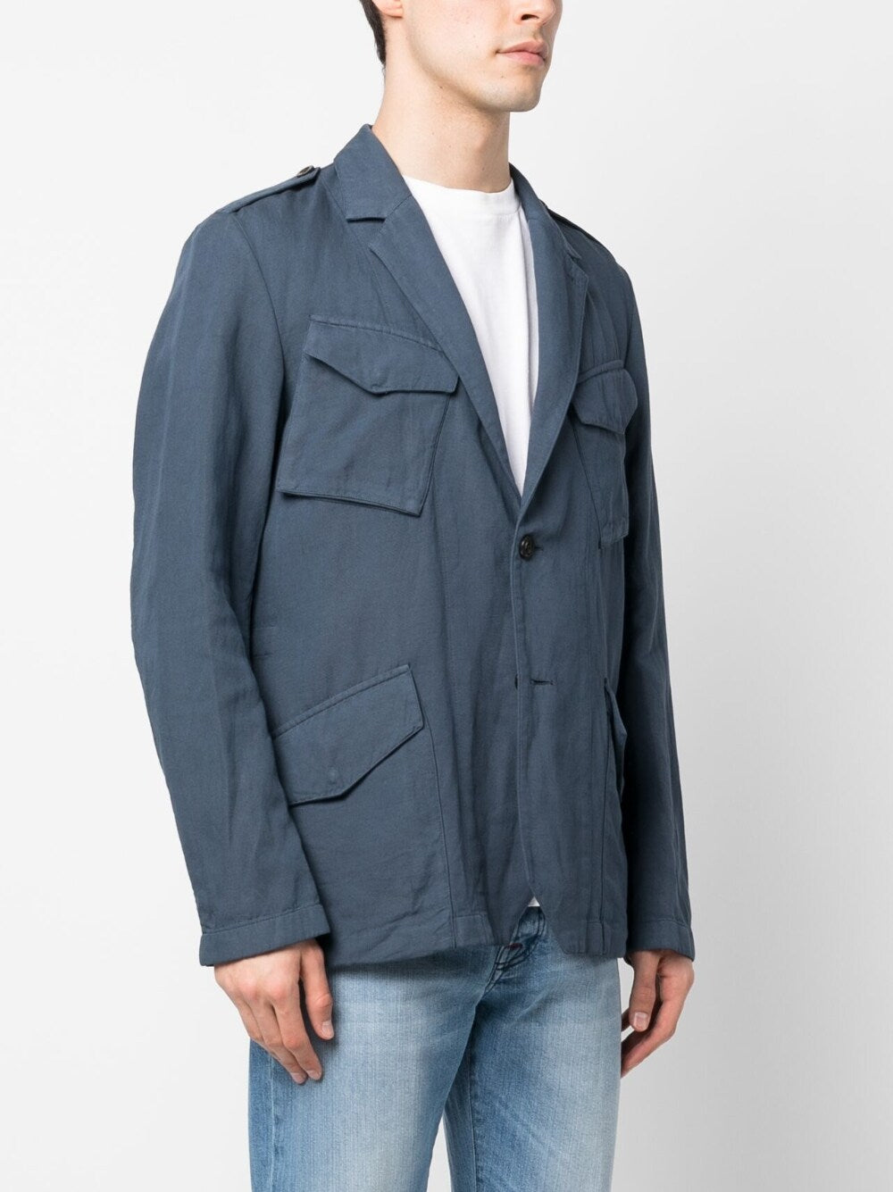 Boglioli Men's Blue Jacket | Lightweight Casual Blazer for Business & Travel | Perfect for Office, Weddings & Outdoor Events
