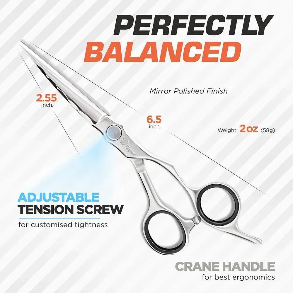 Professional VG10 Hair Cutting Scissors - Ultra Sharp Japanese Stainless Steel Shears for Salon & Home Hair Styling