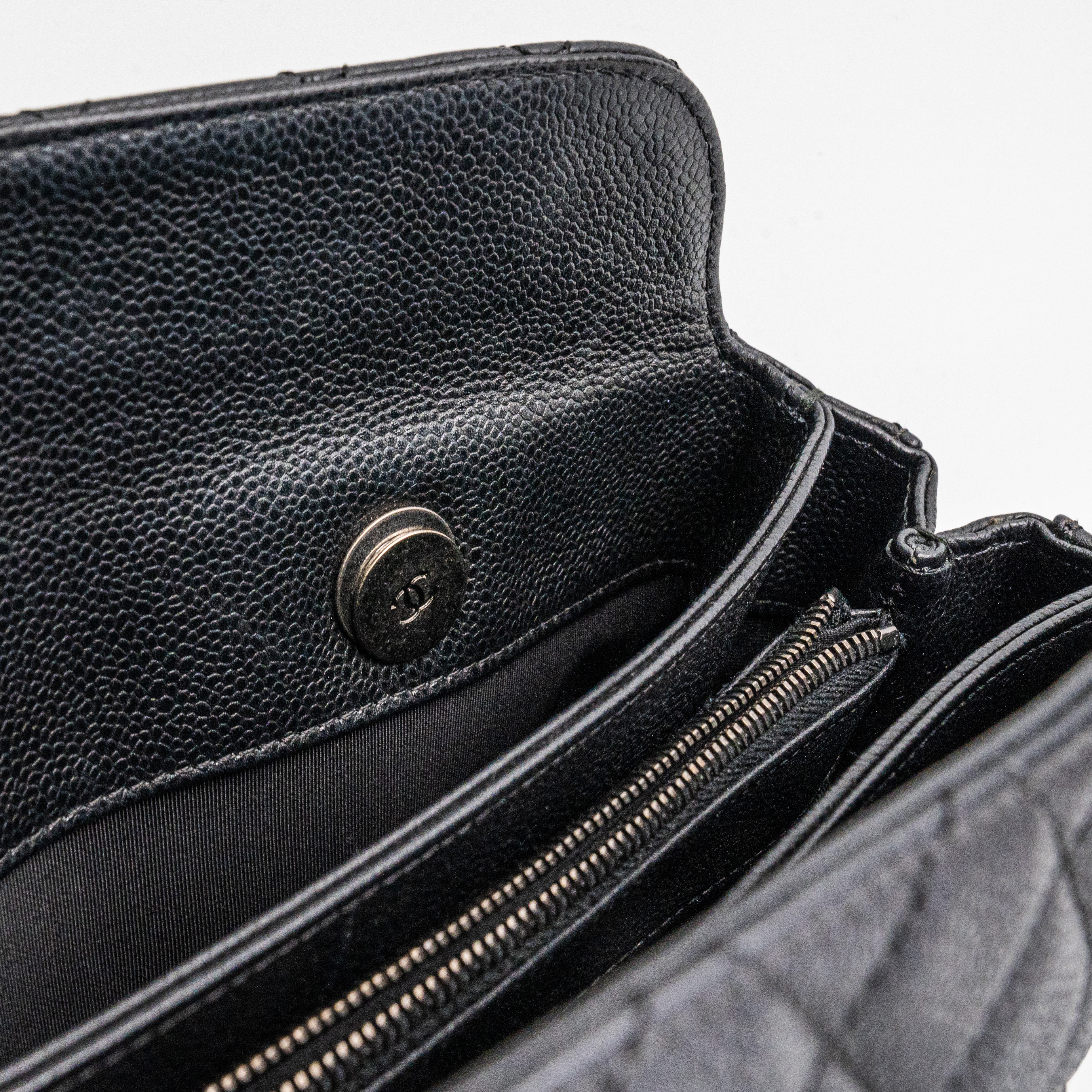 Chanel Caviar Leather Shoulder Tote Bag - Classic Black Handbag for Women | Perfect for Work, Travel & Everyday Luxury