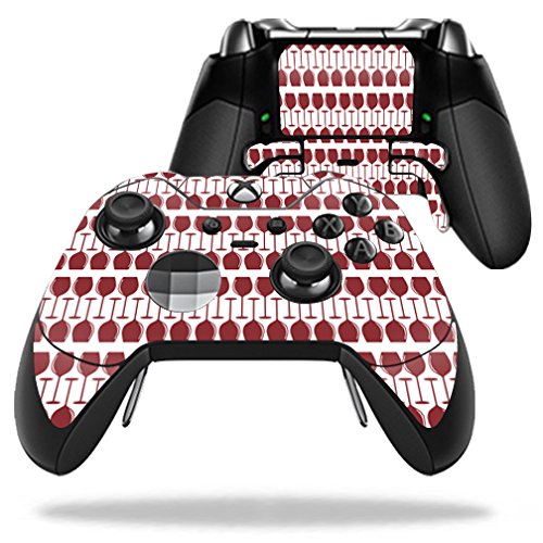 MightySkins Custom Skin Wrap for Microsoft Xbox One Elite Wireless Controller - Red Wine Design | Protective Cover & Decorative Sticker for Gaming Enthusiasts | Perfect for Home Gaming, Tournaments & Gift Giving