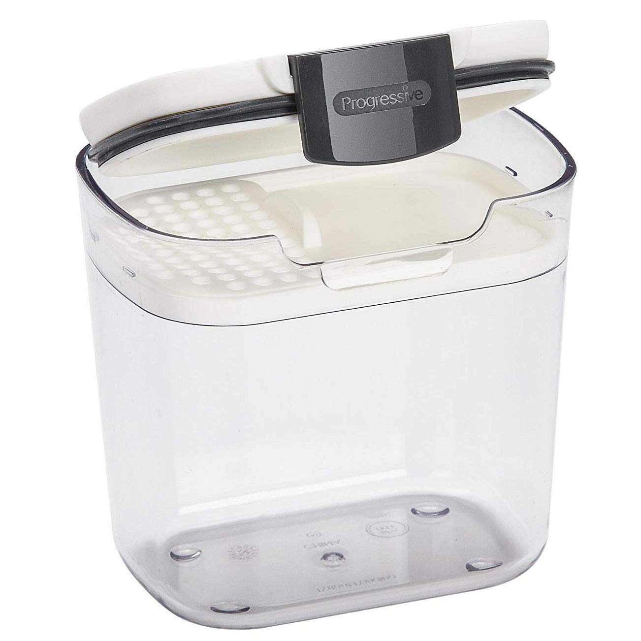 Progressive International Prepworks Mini ProKeeper 1.5 Cup Airtight Food Storage Container for Spices, Herbs, Baking Soda, Powder & Snacks - Clear Kitchen Organizer for Pantry, Spice Rack & Countertop Storage