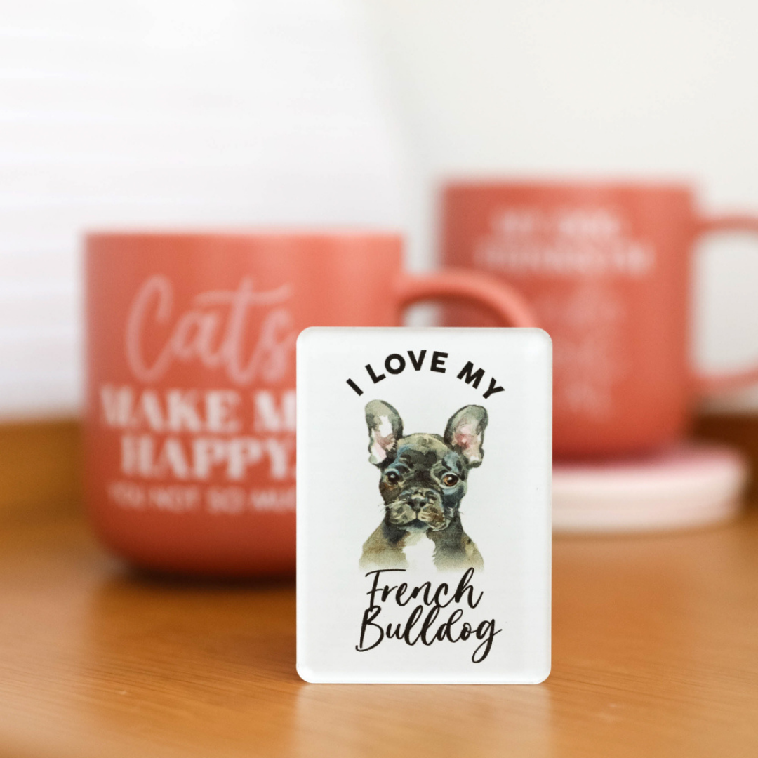 French Bulldog Pet Magnet - Cute & Strong Fridge Magnet for Dog Lovers | Perfect for Home, Office & Gifts