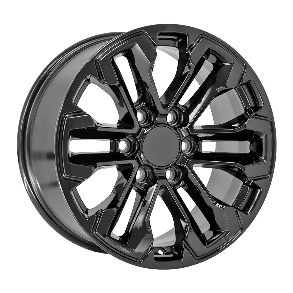 18x8.5 Inch Black CV69 Replica Wheels Rims for Cadillac Escalade - Durable Replacement Alloy Wheels for Off-Road, Street Driving & Custom Car Upgrades