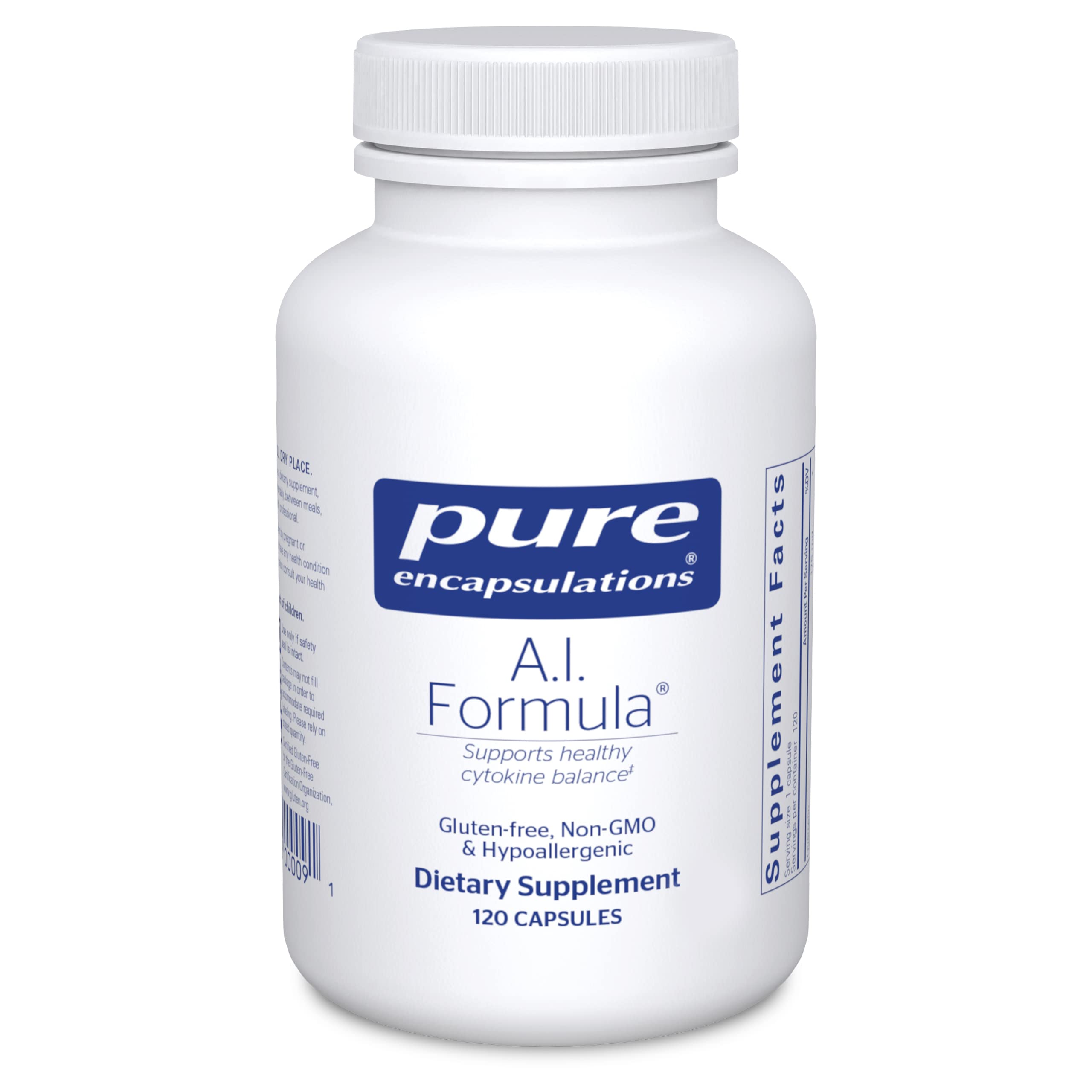 Pure Encapsulations A.I. Formula - Hypoallergenic Immune Support Supplement with Antioxidants | 120 Capsules | Supports Healthy Immune System Function | Ideal for Allergy Season & Daily Wellness