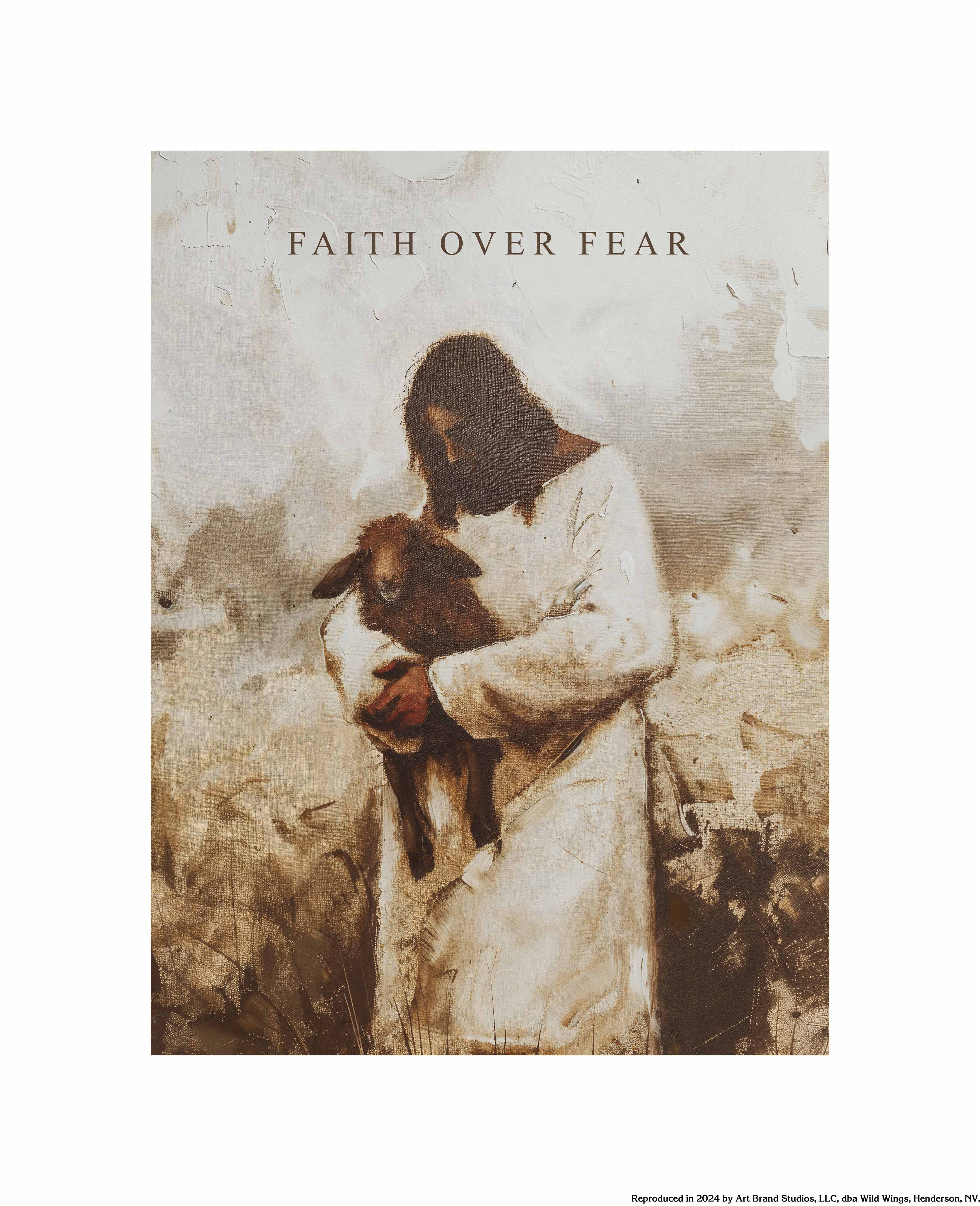 Faith Over Fear Inspirational Art Prints - Motivational Wall Decor for Home, Office & Gifts