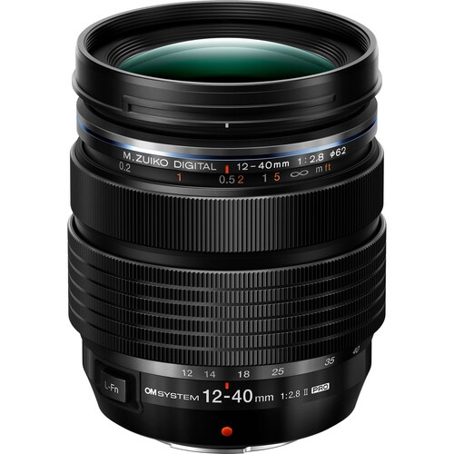 OM SYSTEM M.Zuiko Digital ED 12-40mm f/2.8 PRO II Lens - Professional Zoom Lens for Micro Four Thirds Cameras - Perfect for Travel, Landscape & Portrait Photography