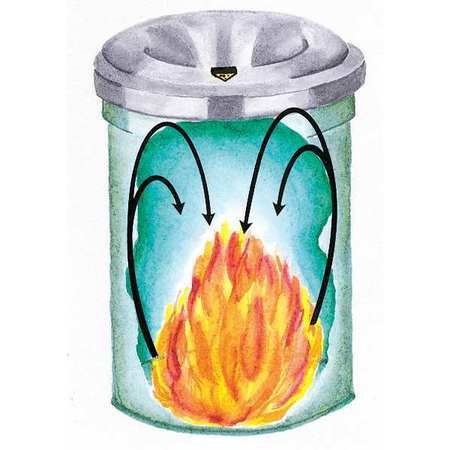 15 Gallon Gray Aluminum Round Trash Can - Durable Outdoor & Indoor Waste Bin for Kitchen, Office, Garage, and Patio Use