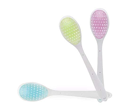 Premium Body Brush with Handle - Exfoliating & Massaging Bath Brush for Smooth Skin - Relaxing Shower Accessory for Men & Women (1-Piece Set) - Ideal for Spa, Home Use & Gift Giving