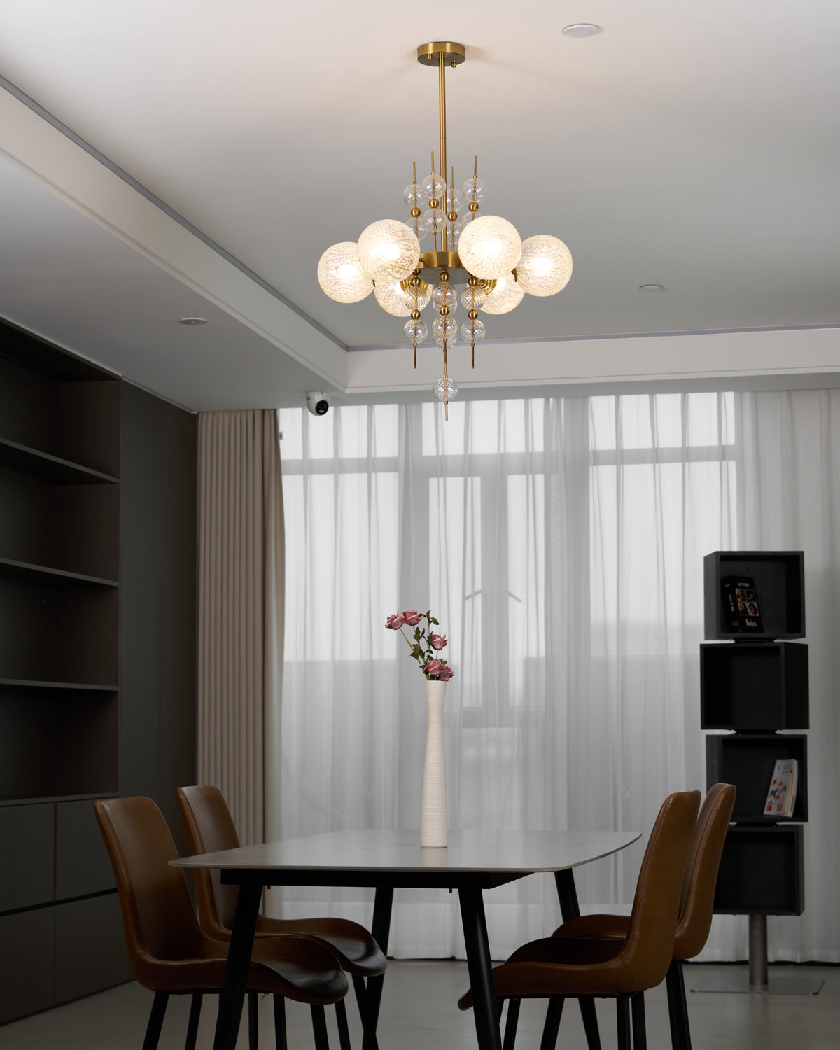 Calypso Chandelier - Elegant Crystal Ceiling Light Fixture for Dining Room, Living Room & Bedroom | Modern Home Decor Lighting