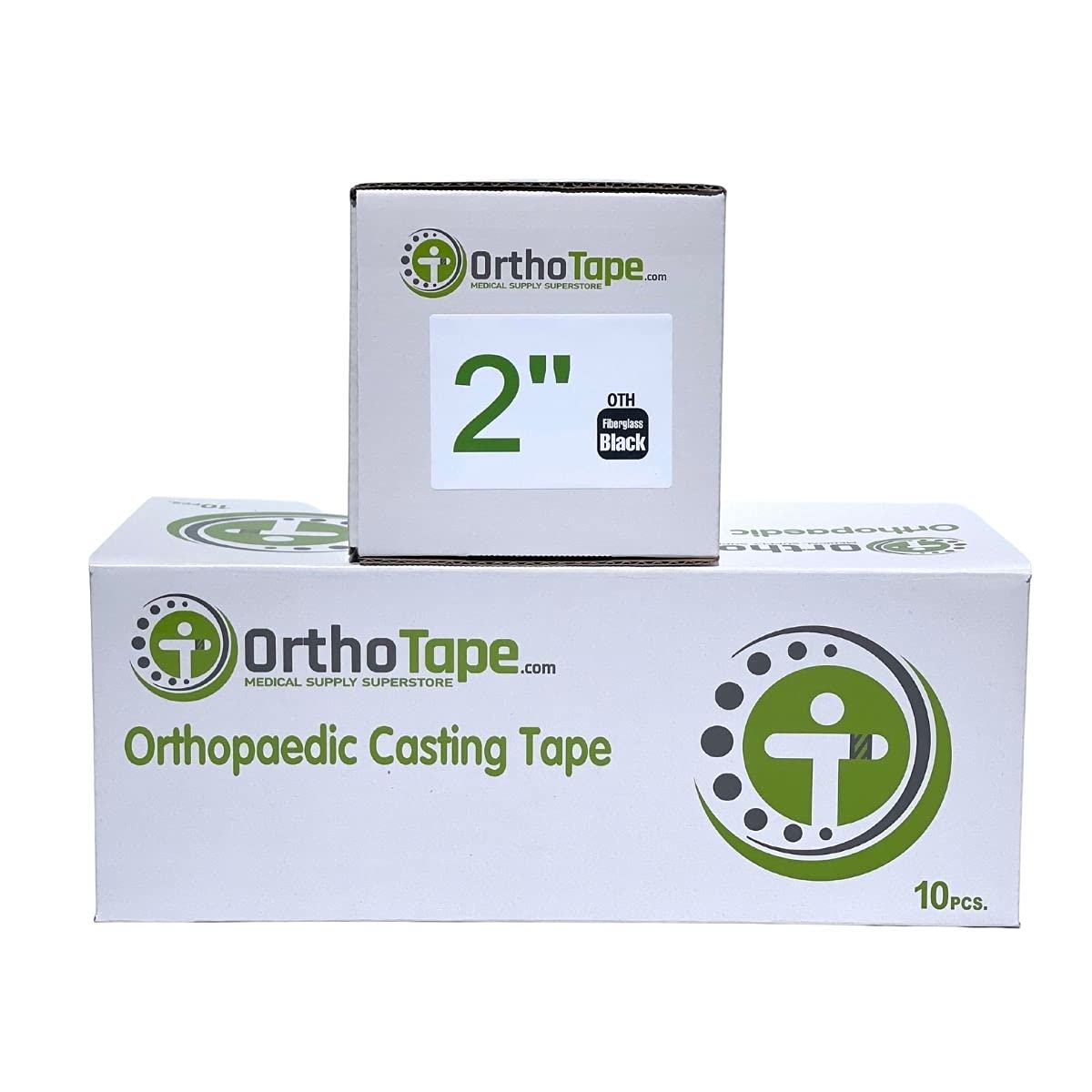 2 Inch Fiberglass Cast Tape - 10 Rolls (Green) | Medical Casting for Broken Bones, Sprains & Fractures | First Aid & Orthopedic Support