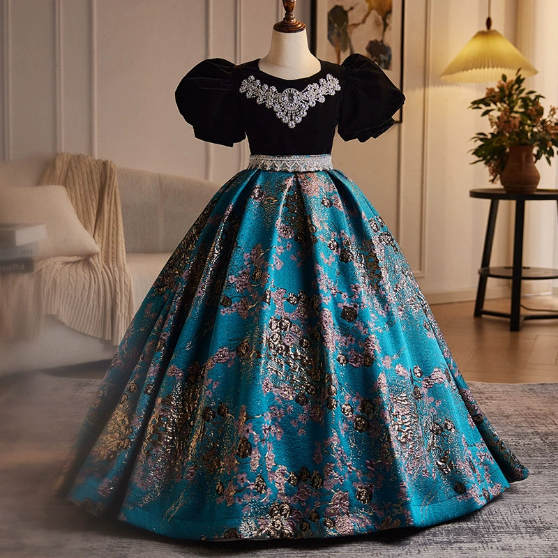 Adorable Baby Girl Embroidery Party Dress - Toddler Pageant Princess Gown for Special Occasions | Perfect for Birthday Parties, Pageants, Photoshoots & Formal Events