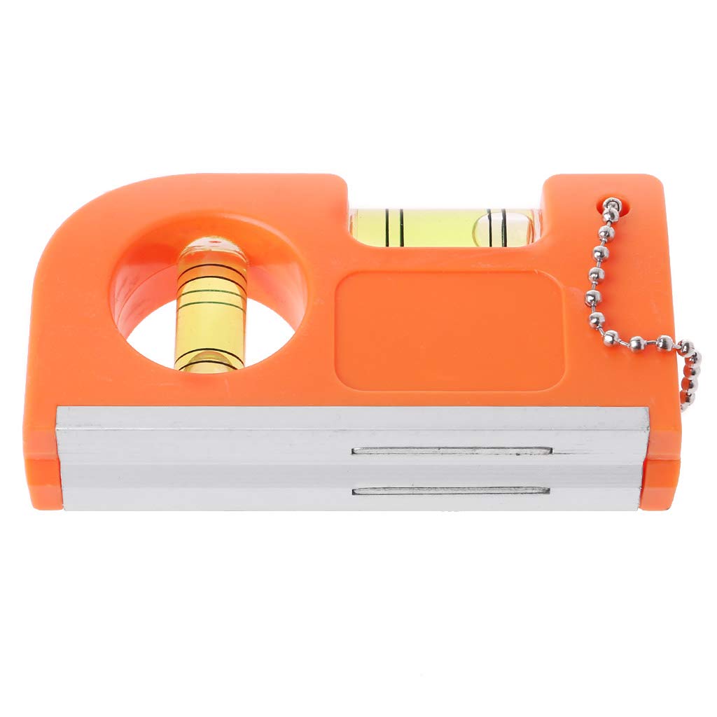 Mini Magnetic Keychain Level Ruler - Portable Bubble Level for DIY & Construction