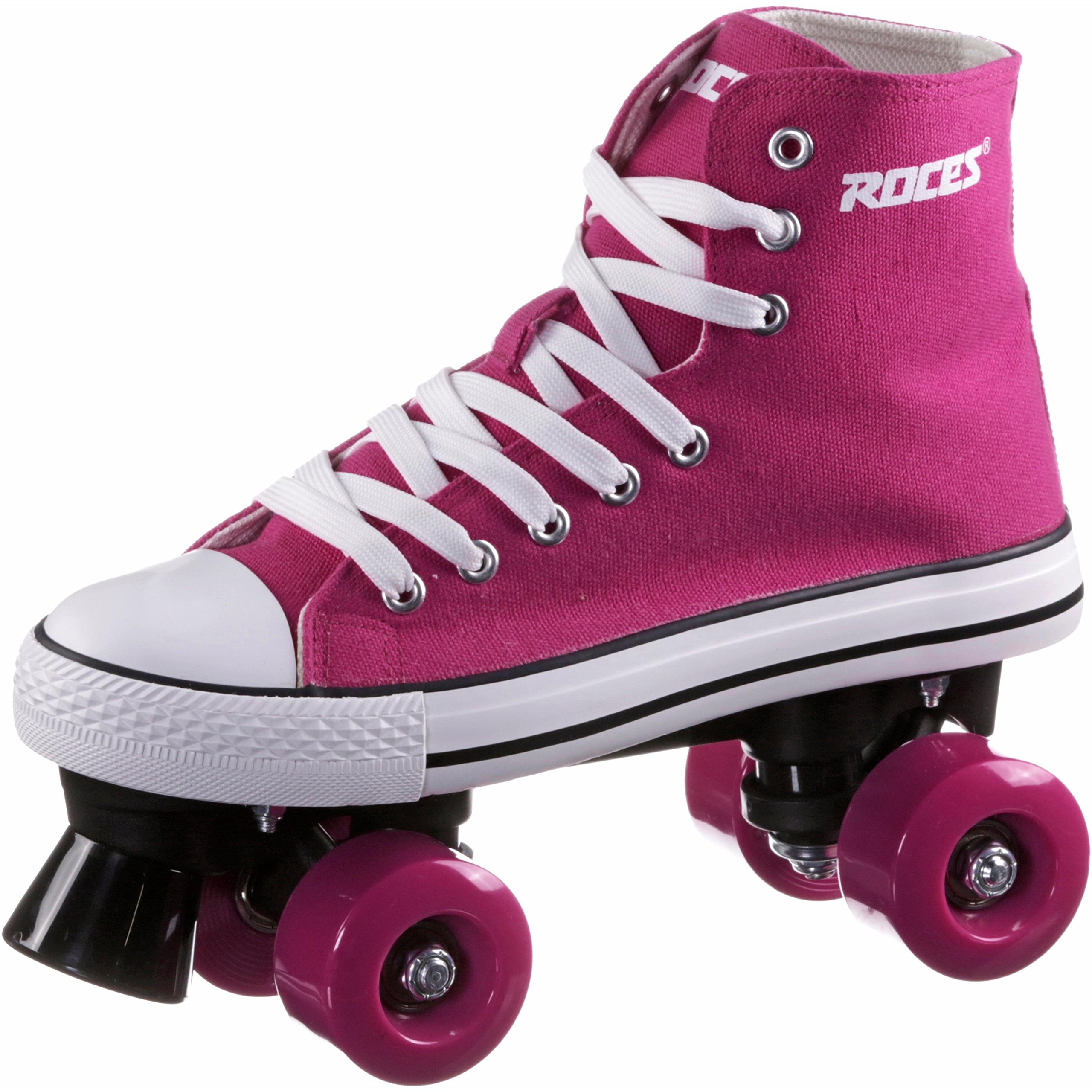Roces Chuck Classic Roller Skates for Women & Men - Retro Style Quad Roller Skates with High Ankle Support - Perfect for Outdoor, Rink, Roller Disco & 80s Themed Parties