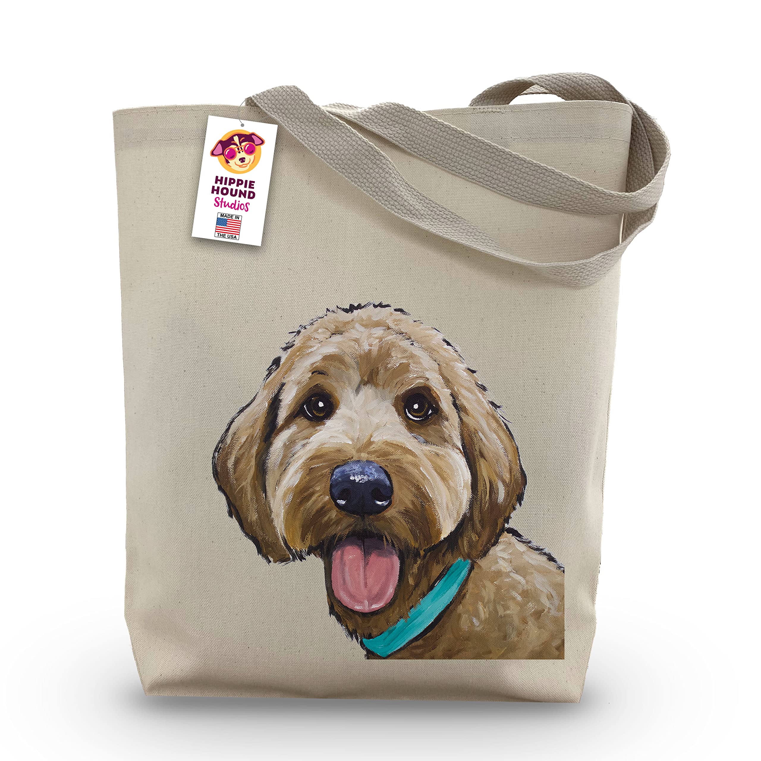 Goldendoodle Tote Bag - Handmade Golden Doodle Purse for Women - Cute Doodle Gifts for Dog Lovers & Doodle Moms - Perfect for Shopping, Beach & Daily Use