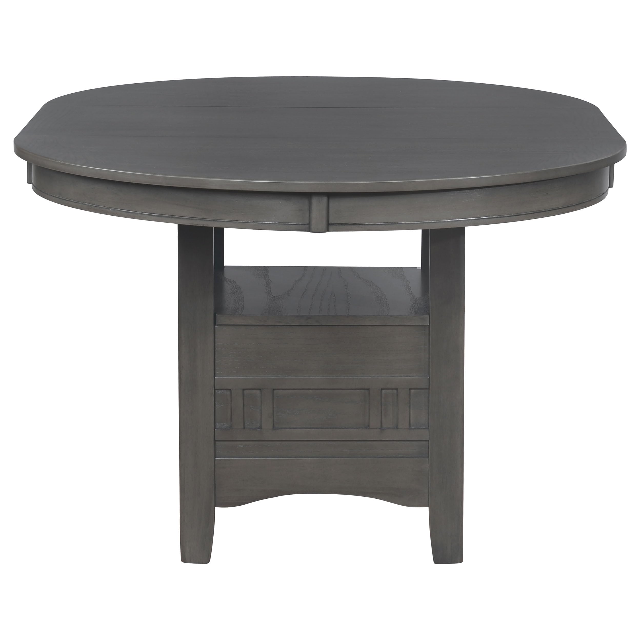 LAVON Storage Dining Table by Coaster Furniture - Medium Grey Finish, 108211 - Perfect for Small Spaces, Apartments & Modern Dining Rooms