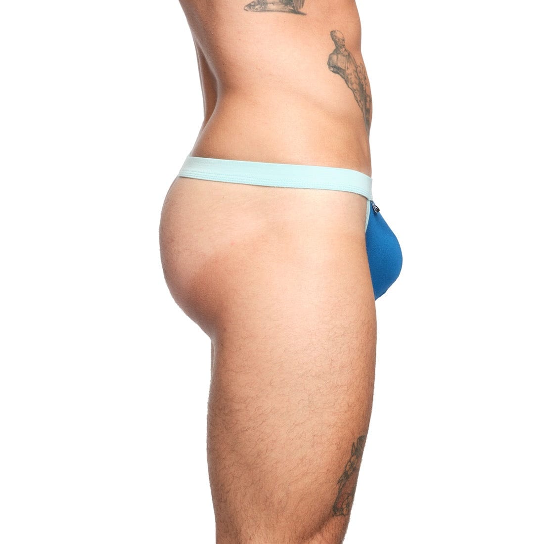 Just The Bones Cloud Thong Blue - Comfortable Women's Underwear for Daily Wear & Sleep - Soft Breathable Panties for Lounge & Relaxation