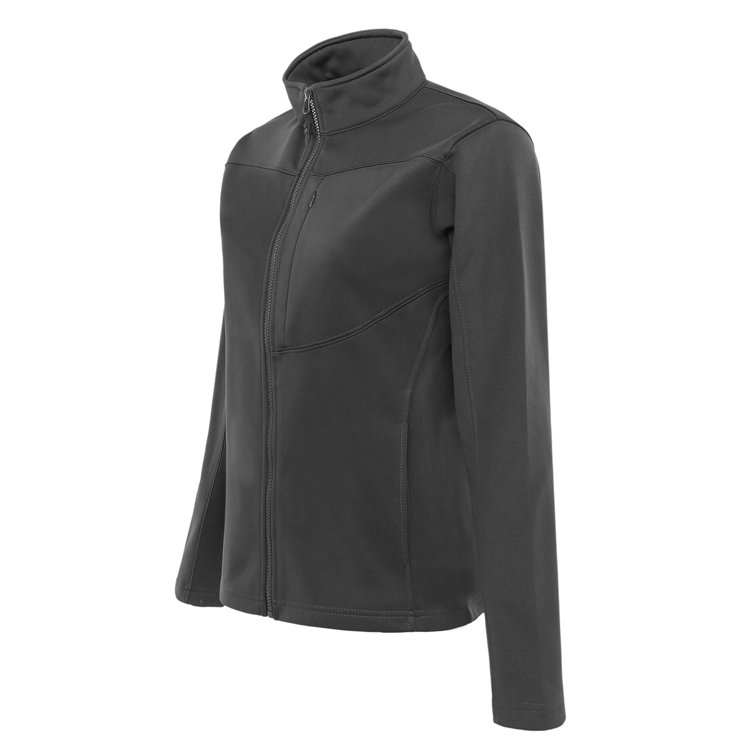 LAPG Women's Fleece Soft Shell Jacket - Anti-Pilling Slim Fit Tactical Jacket for Outdoor Activities, Hiking & Casual Wear