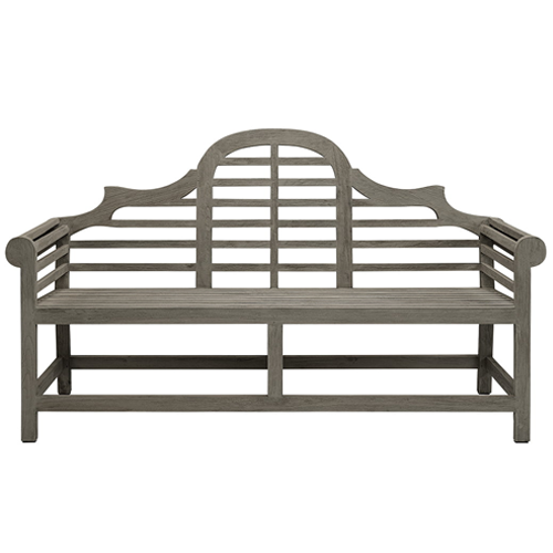 Vintage Wooden Outdoor Park Bench - Rustic Garden Seating for Patio, Backyard, and Public Spaces - Durable & Weather-Resistant Artwood Design
