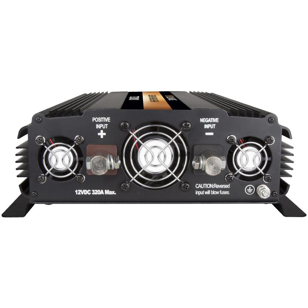 Duracell 3000W Power Inverter with 3 AC Outlets & 2.1A USB Port - High Wattage DC to AC Converter for RVs, Camping, Emergency Power Backup & Off-Grid Living