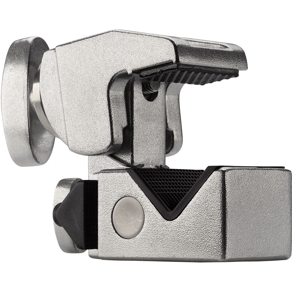 Kupo Convi Clamp - Silver Finish Aluminum Light Stand Clamp for Photography & Video Equipment - Perfect for Studio, Film Set, and On-Location Shooting