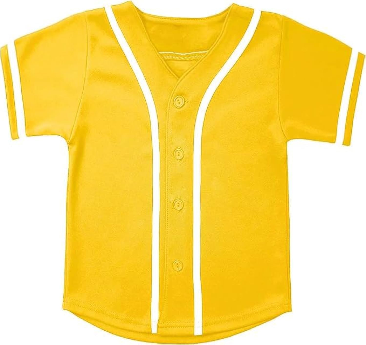 SPTEHW Kids Baseball Jersey - Button Down Hip Hop T-Shirt for Boys & Girls | Personalized Softball Uniform for Youth Sports & Casual Wear