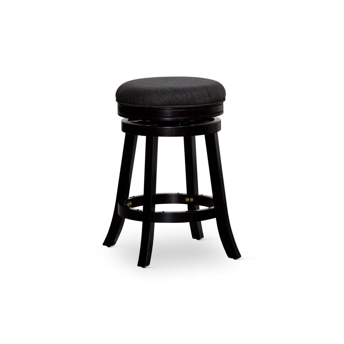 Premium Backless Fabric Swivel Stool - 24