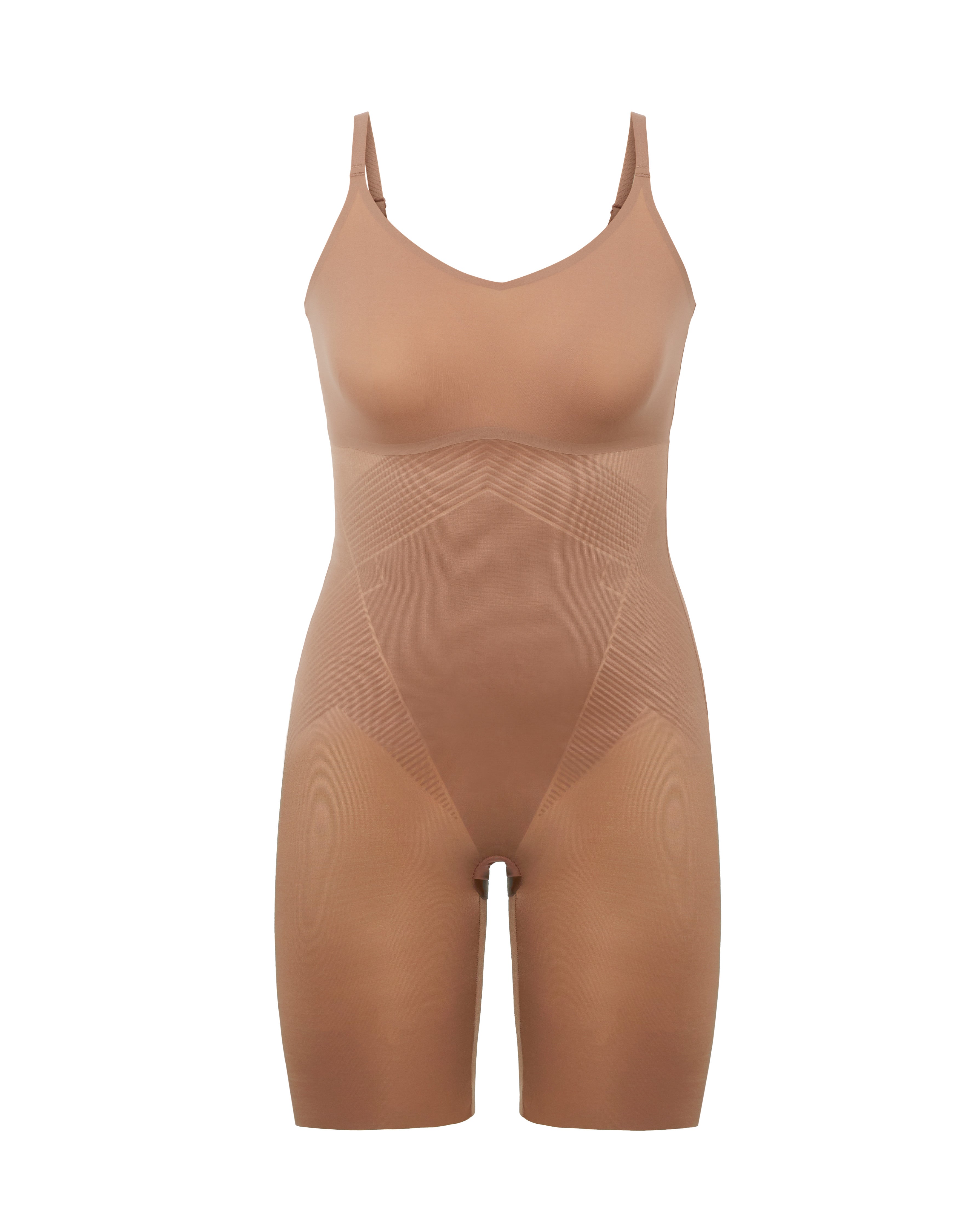 SPANX Shapewear Invisible Mid Thigh Bodysuit for Women - Seamless Slimming Shapewear for Everyday Wear & Special Occasions