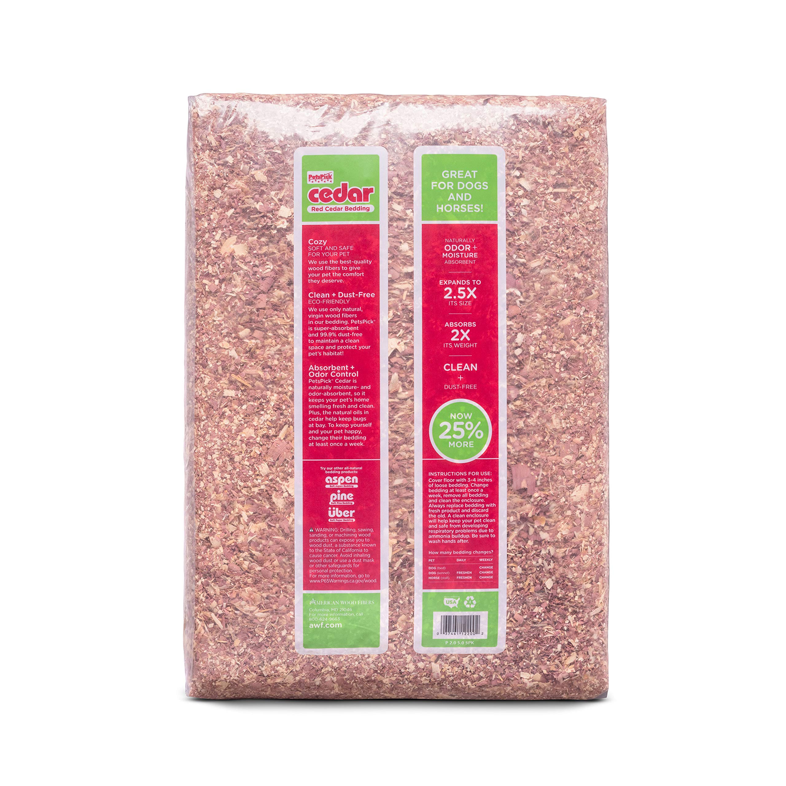 Premium Red Cedar Pet Bedding for Dogs & Horses - 24L, Natural Odor Control & Comfort, Ideal for Kennels, Stables & Pet Homes