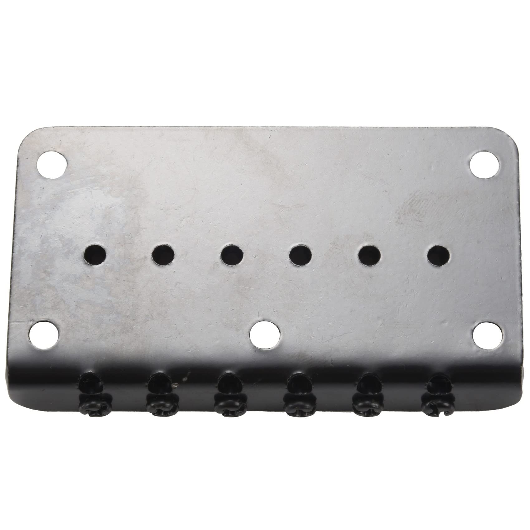 Hardtail Guitar Bridge for 6-String Electric Guitar - Black Body-Through Bridge System | Perfect for DIY Guitar Building, Upgrades & Repairs