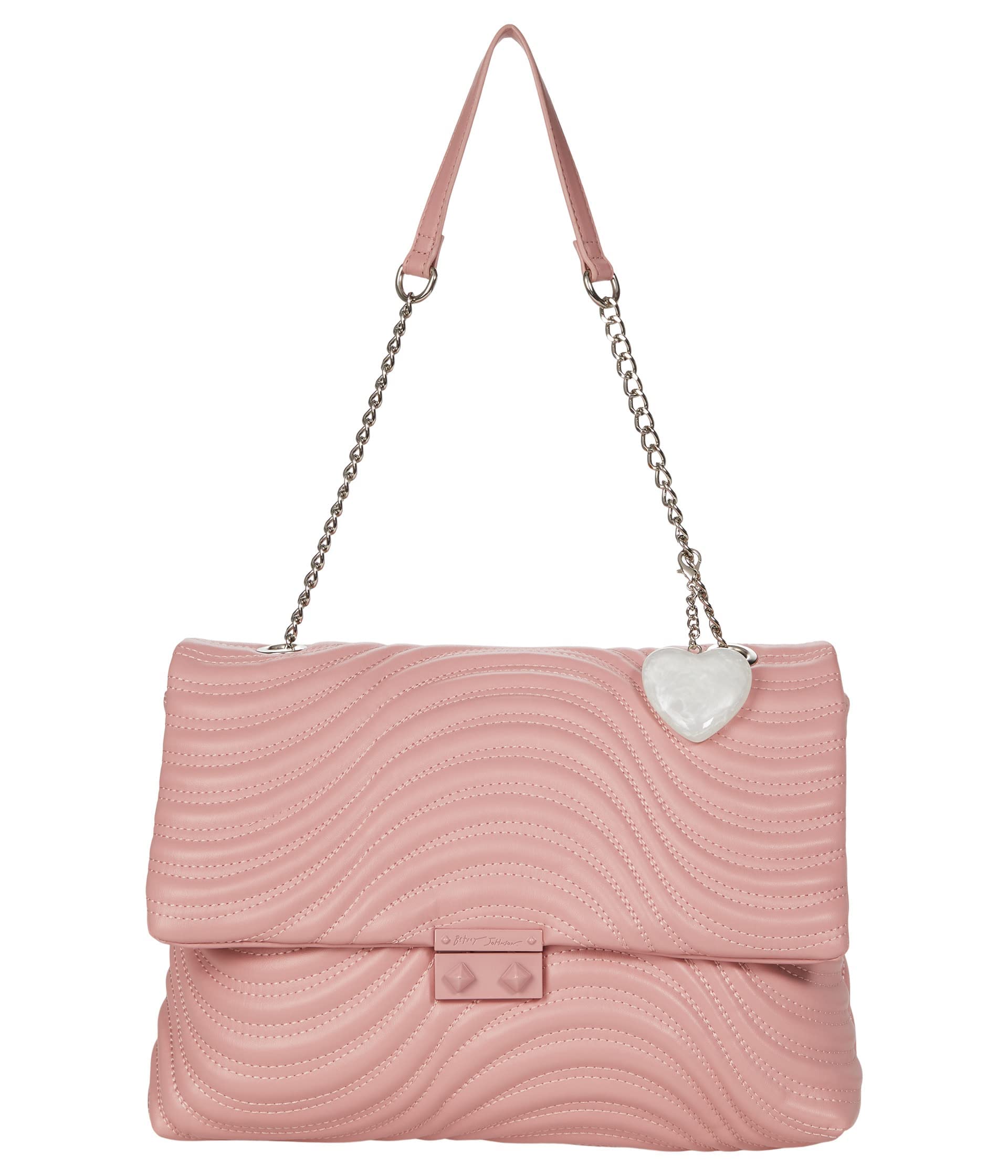 Betsey Johnson Ciara Quilted Shoulder Bag for Women - Stylish Crossbody Purse with Adjustable Strap, Perfect for Work, Travel & Everyday Use