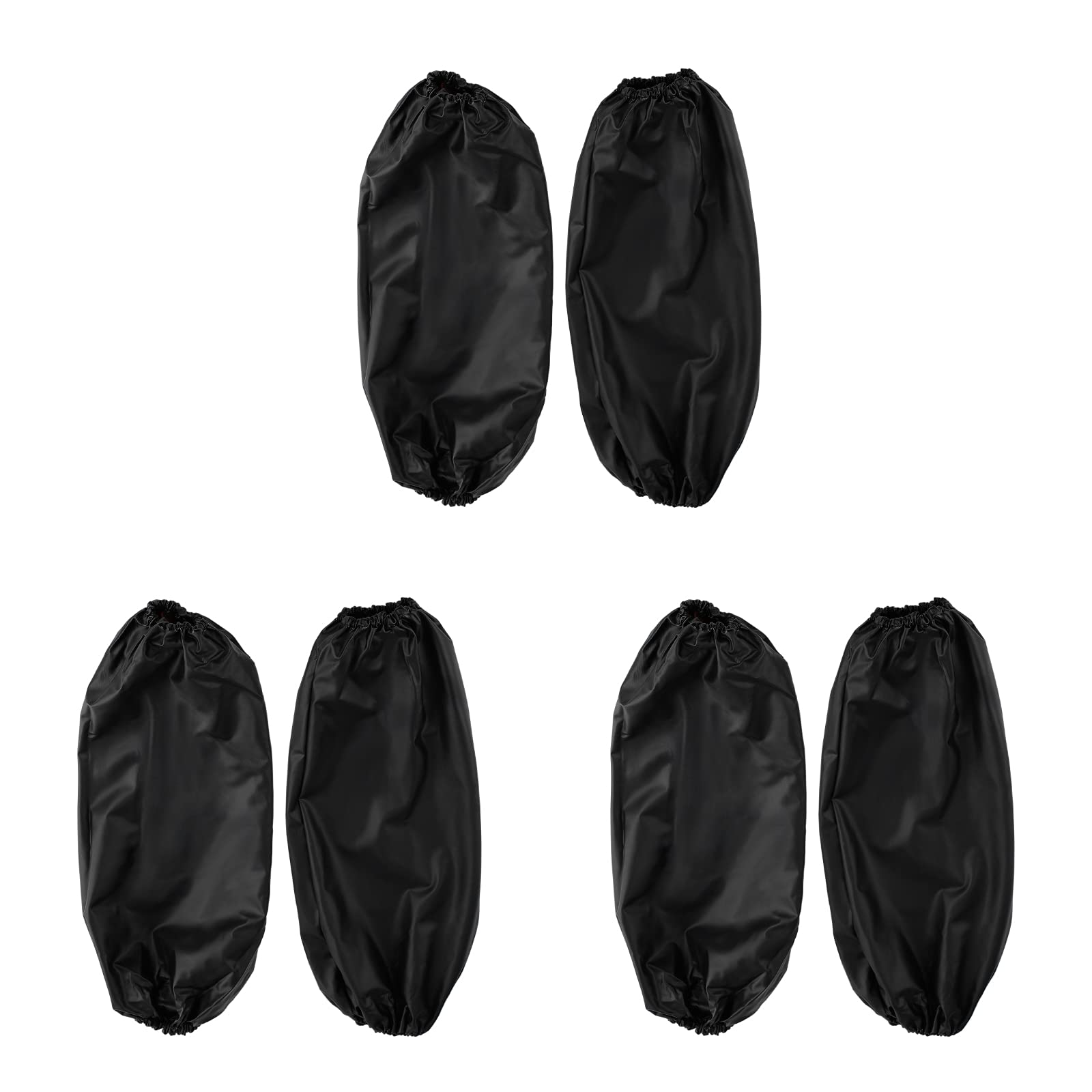 Surblue 3 Pairs Waterproof Arm Sleeves - Reusable Protective Oversleeves for Dishwashing, Gardening, Car Detailing, Pet Grooming & Painting - Durable Kitchen, Outdoor & Work Sleeve Covers (Black)