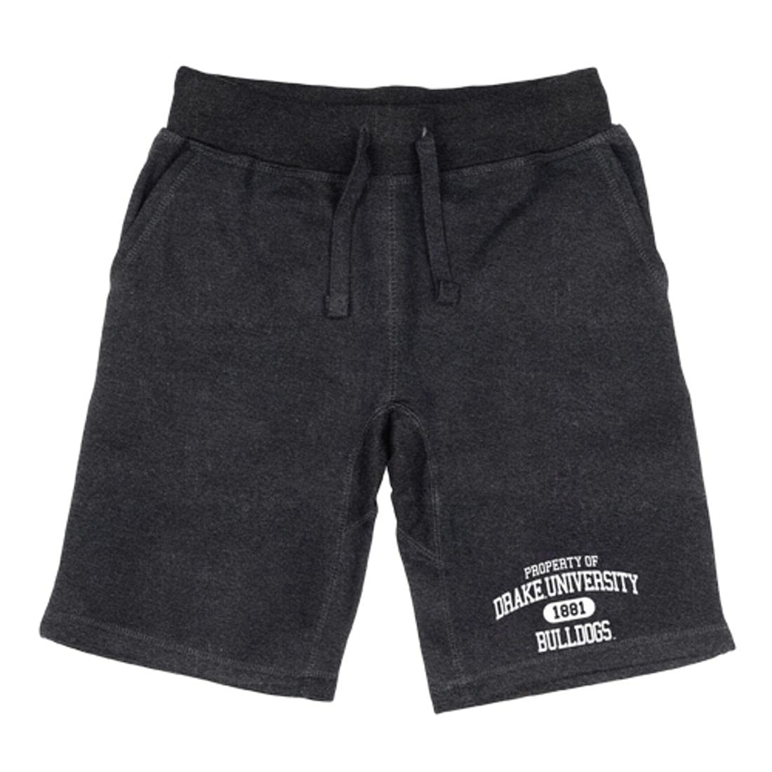 Drake University Bulldogs Fleece Shorts for Men - Heather Charcoal Large | Comfortable Athletic Lounge Shorts with Drawstring Waist | Perfect for Game Day, Gym & Casual Wear