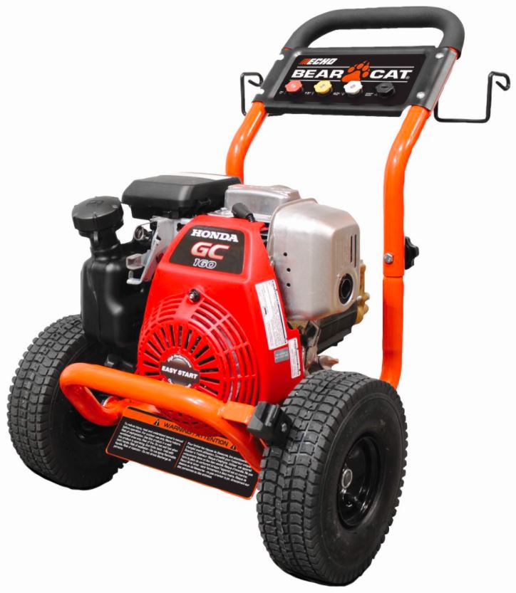 BearCat PW2700 Gas Powered Pressure Washer 2700 PSI High Pressure Cleaner for Driveway, Deck, Fence & Outdoor Cleaning