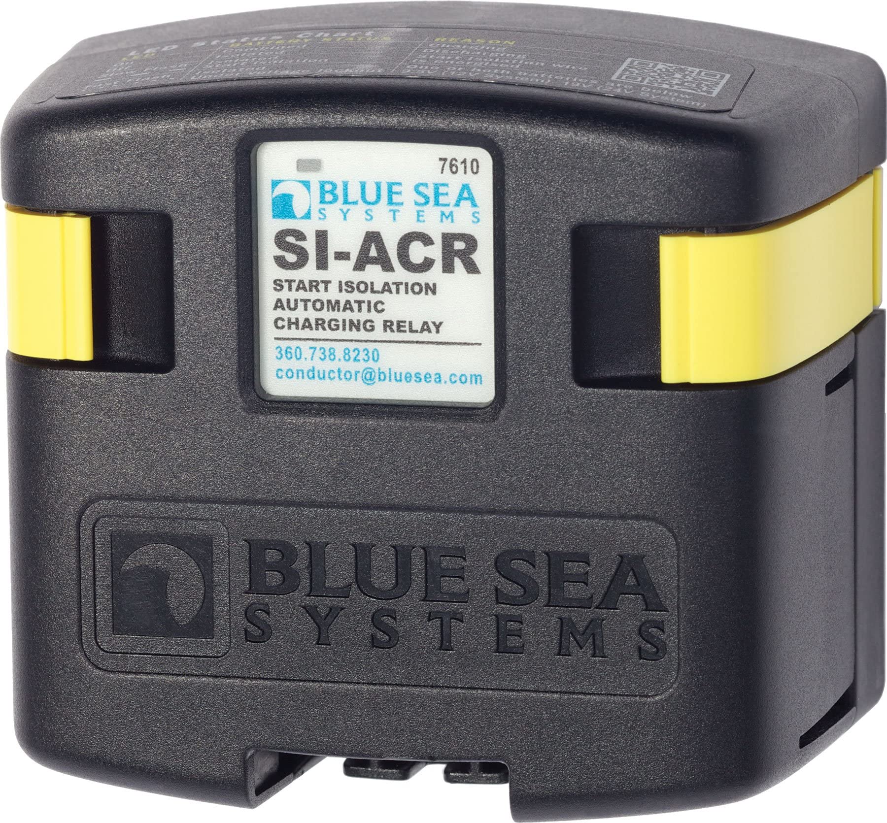 Blue Sea Systems 7610 Automatic Charging Relay - 12V/24V Marine Battery Isolator for Boats, RVs & Trucks - Perfect for Dual Battery Systems & Off-Grid Power Management